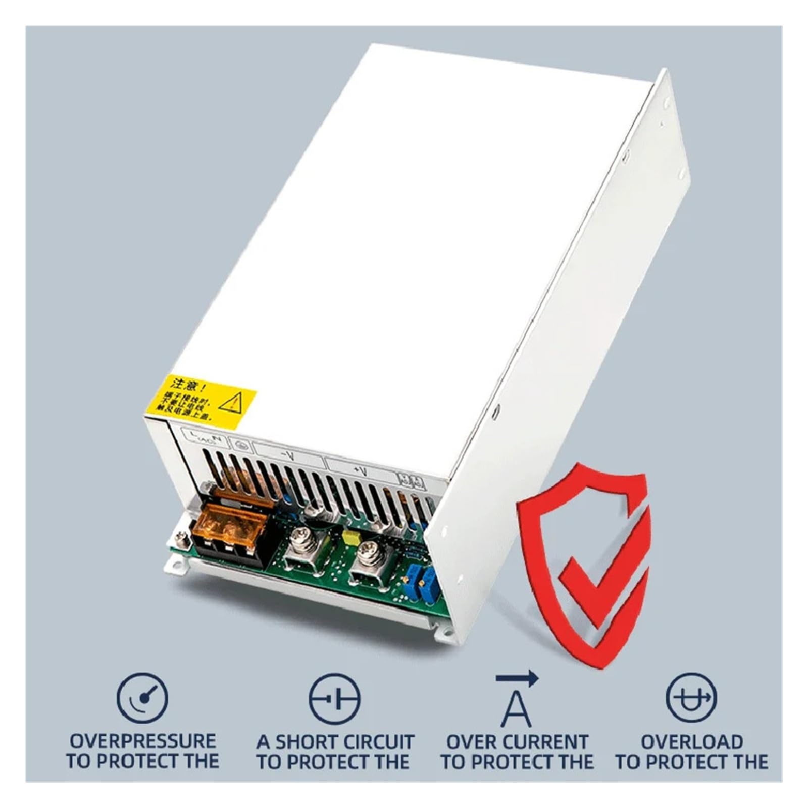 Zasilacz impulsowy DC 800/1000/1200 W 0–12 V do 0–220 V Wysoka precyzja