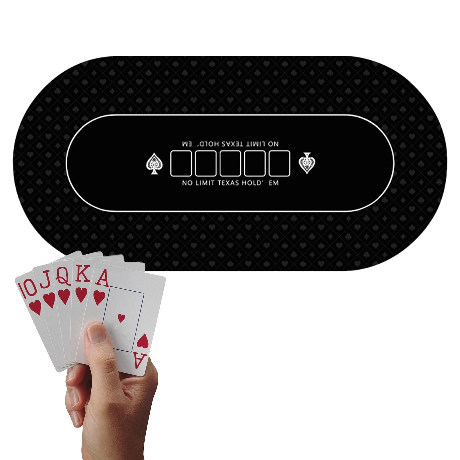 Générique Dessus de Tapis de Table de Poker – de Jeu de Cartes antidérapante 120 x 60 cm, Tapis de en Feutre Lisse, Couverture de Jeu de société de, Accessoire de Table pour soirée à thème