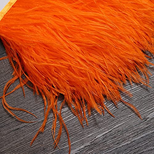 10-15 cm 6 m strusie pióro wykończenie pasek do torby DIY wstążka z piórami frędzle suknia ślubna dekoracja ubrań