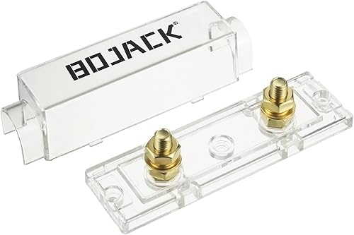 Miniatura 4 de BOJACK 2 unids 60A Clear Shell ANL Fuse Holder y 2 Pcs 60Amp 32 VDC ANL fusibles para sistema de audio y video