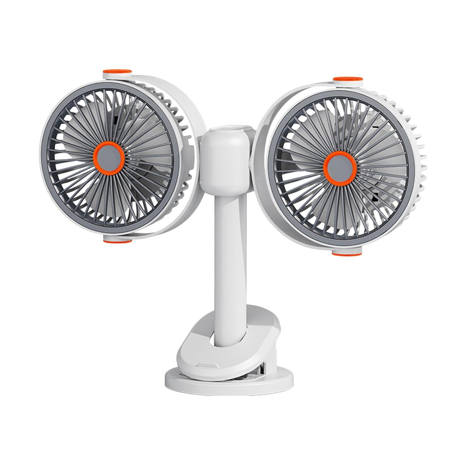 Ventilador con clip para cama y coche: duerme fresco con USB-C de 5 velocidades