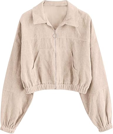 cropped drawstring jacket
