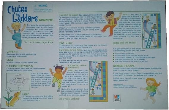 My First Games Chutes and Ladders Game - 1999 Edition