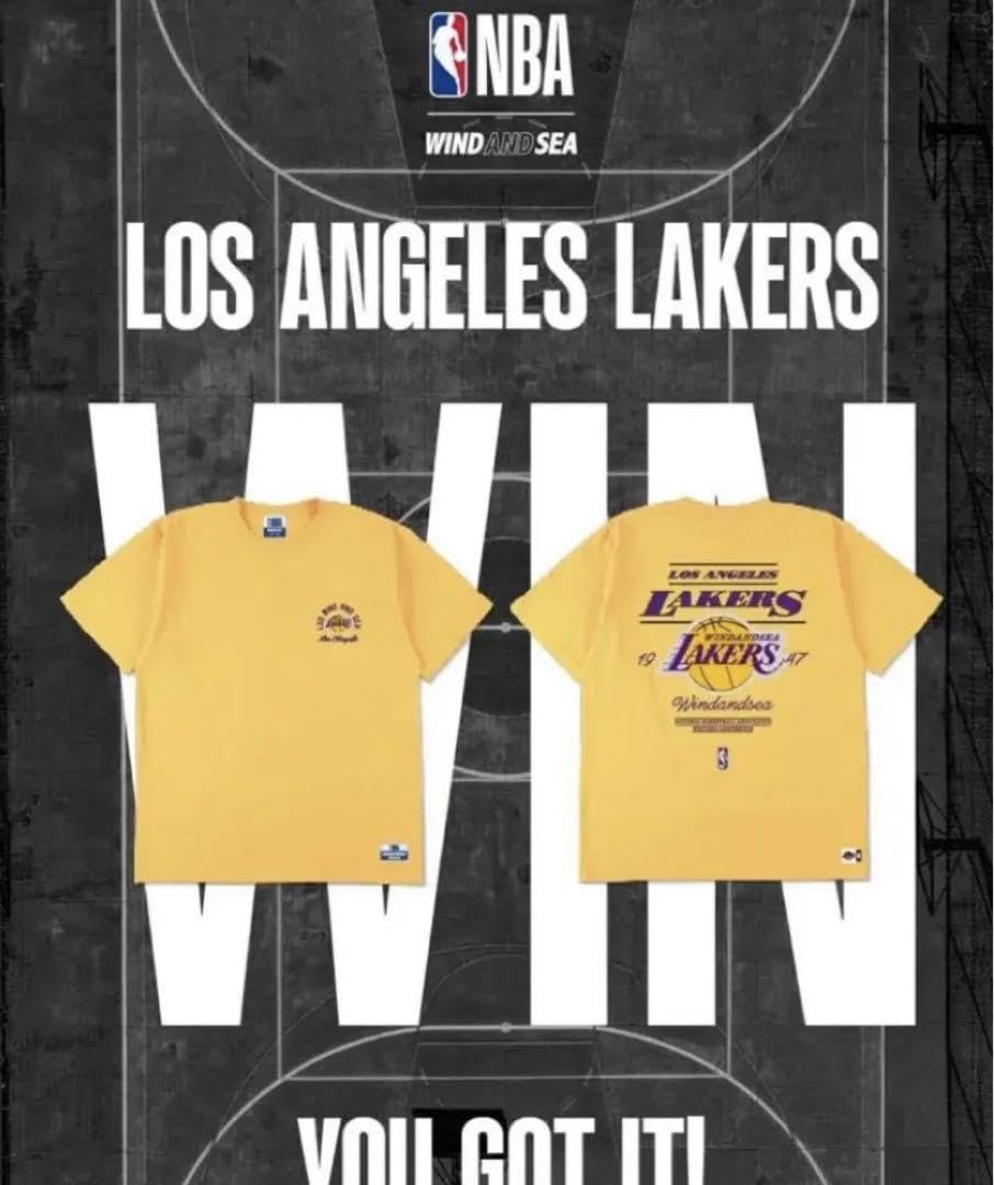 Amazon.co.jp: WIND AND SEA × NBA LAKERS Tシャツレイカーズ  