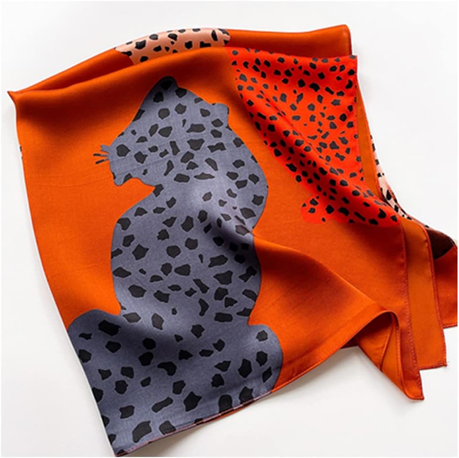 Aufeel 100% Pure Mulberry Silk Square Scarf for Hair-27''x27''- Women Silk Neckerchief Head Wrap Scarf - Image 6