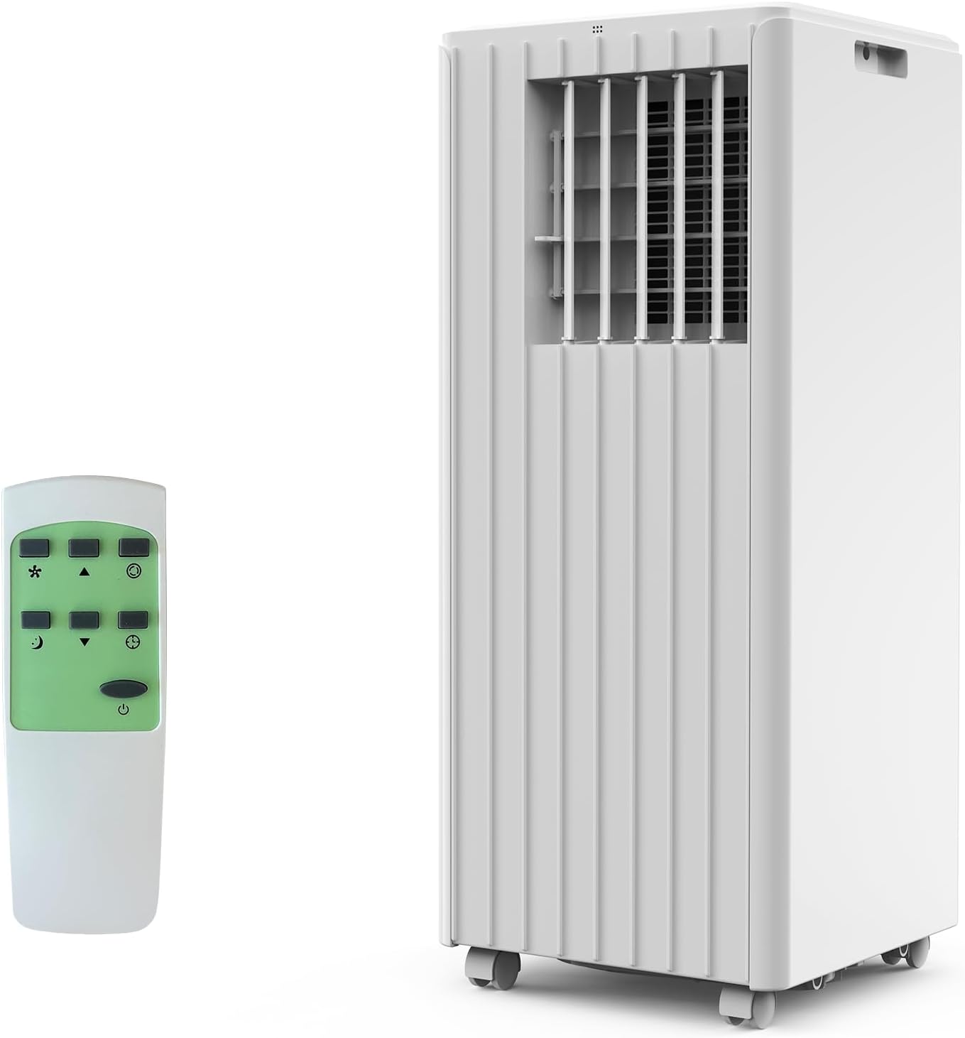 Garvee 8000 BTU Portable Air Conditioner, Complete Window Kit & Remote Included - Easy Setup, Cools 350 Sq. Ft Rooms, 24-Hr Timer, Sleep Mode, Quiet Operation, Black