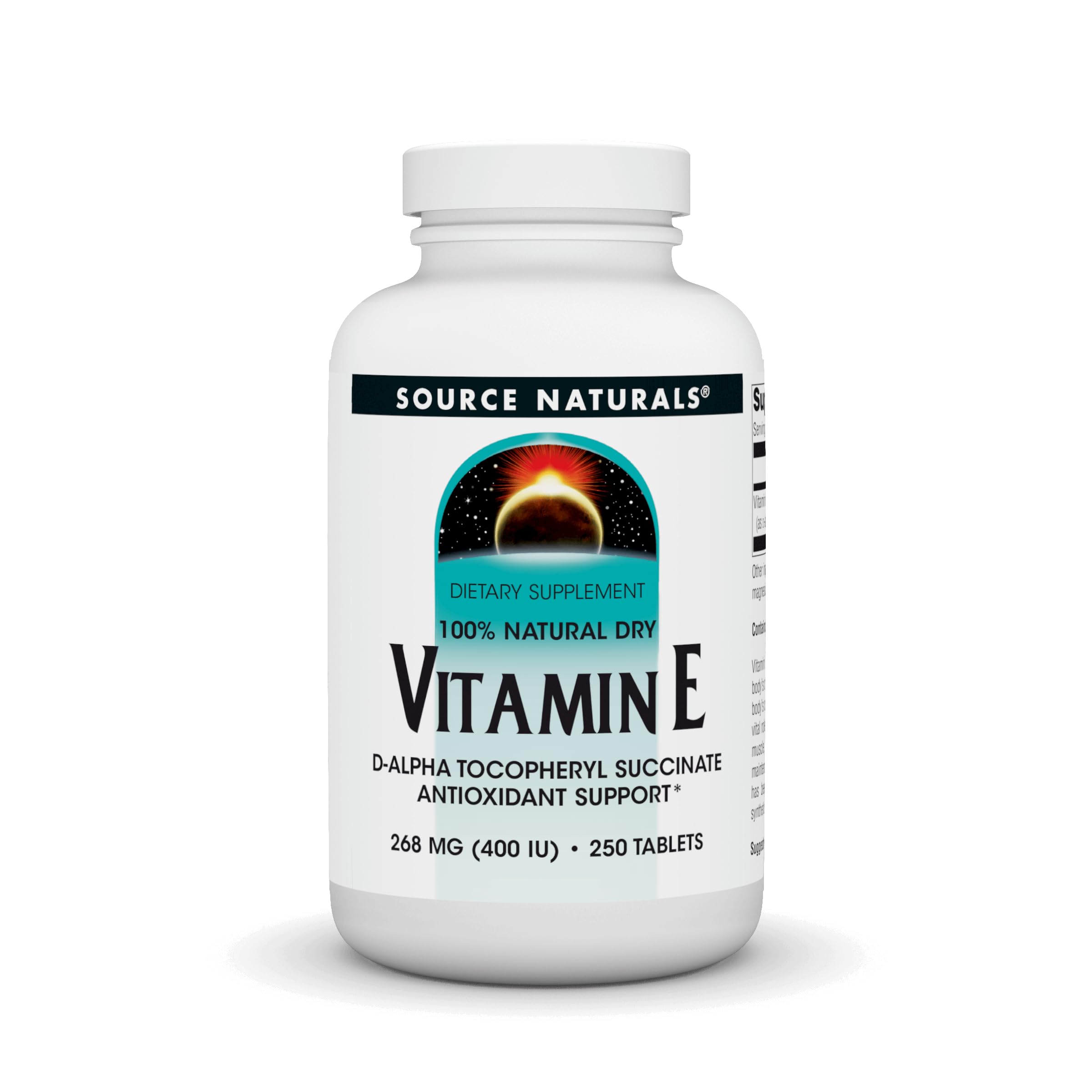 Source Naturals Vitamin E, 400 iu Fat-Soluble Antioxidant - 250 Tablets