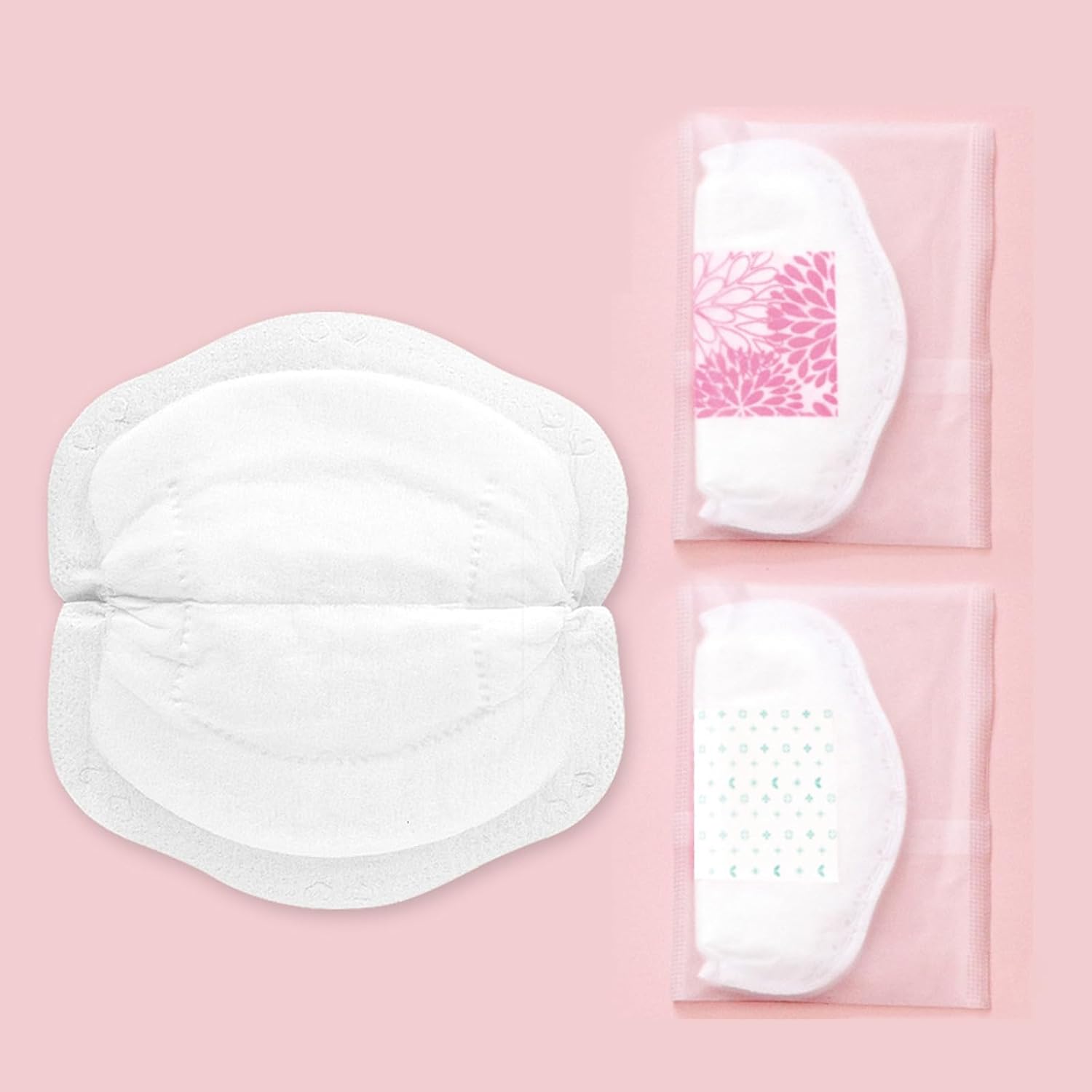 100pcs Soft & Breathable Nursing Breast Pad Single Time Use Leakproof Lactation Liners for Postpartum Mother