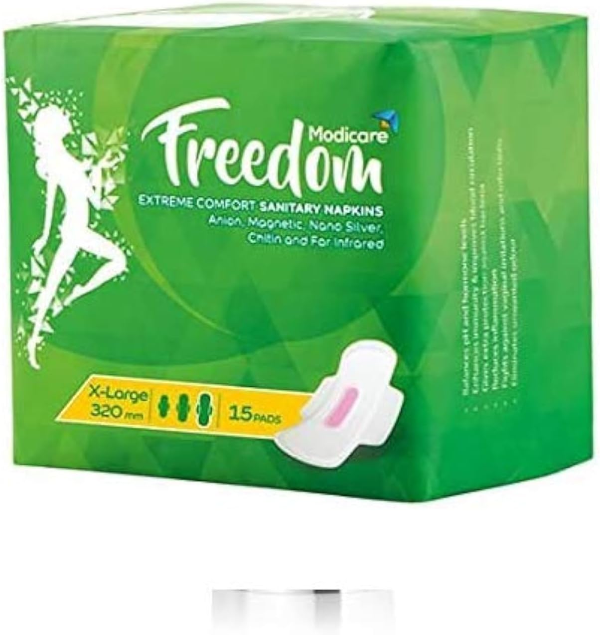 KRUM Modicare Freedom Comfort Sanitary Napkin X-Large 320 mm (15 Pads)