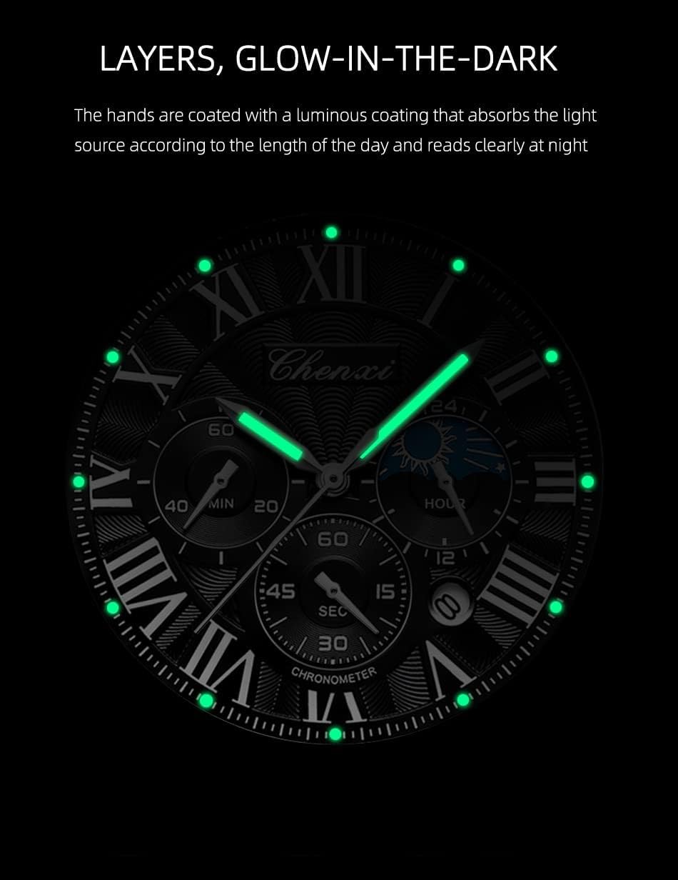 Diagram showing the layered construction of the leather watch strap