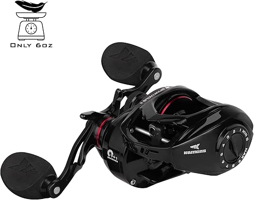 Miniatura 2 de KastKing Spartacus II Baitcasting Fishing Reel, 6oz Ultralight Baitcaster Reel, Super Smooth with 17.6 LB Carbon Fiber Drag, 7.2:1 Gear Ratio, 39mm