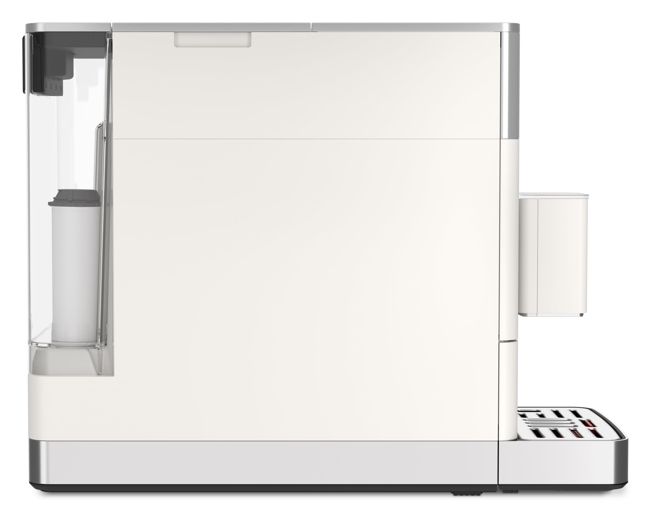 KitchenAid KF4 Macchina da Caffè Superautomatica, AutoMilk Avanzato, Macinacaffè IntelliGrind, 15+ Ricette, Display Colori, Caffè Freddo, 15-18 Bar, Bianco Porcellana