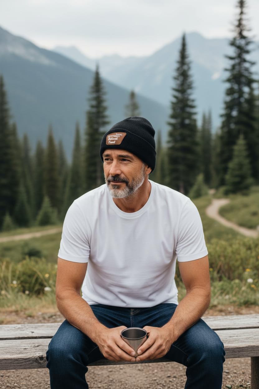 Pacific Northwest Forest Beanie: Cozy PNW Outdoor Adventure Hat for Nature Lovers & Hikers