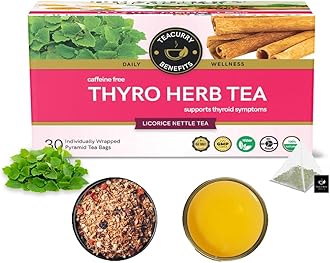 Teacurry Thyro Herb Tea Bags (30 Teabags) Balance Thyro - Manage Healthy T3,T4 levels - 100% Natural