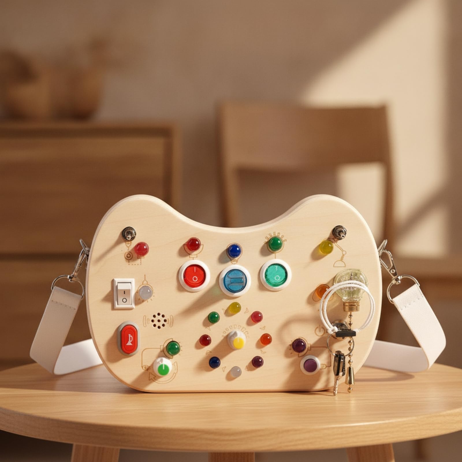 MagiDeal Tavola Sensoriale in Legno Multiactività |, Pannello Sensoriale, Didattico, Giocattolo, per, Casa, Neonati