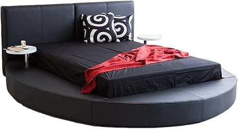 Amazon クイーンサイズベッド スワッグ マットレス付き ブラック ラウンドベッド 丸ベッド 高級 ホテル仕様 フレーム マットレスセット オンライン通販 Amazon クイーンサイズベッド スワッグ マットレス付き ブラック ラウンドベッド 丸ベッド 高級 ホテル仕様 フレーム マットレスセット オンライン通販