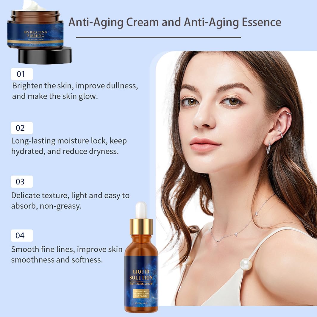 2pcs Olavita Liquid Solution anti Aging S-erum,Olavita Serum,Liquid Solution Serum & Wrinkle Cream,for Youthful Skin - Image 4