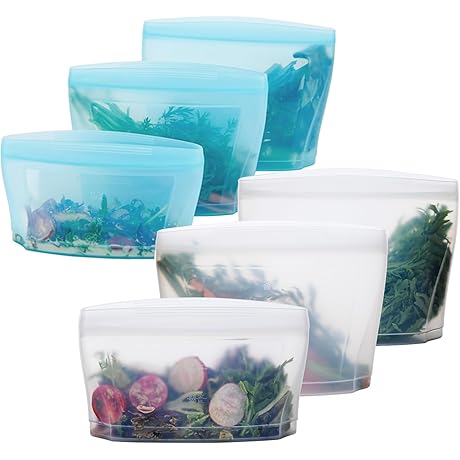 Reusable Silicone Food Storage Bags - Keep Food Fresh with SealOnce