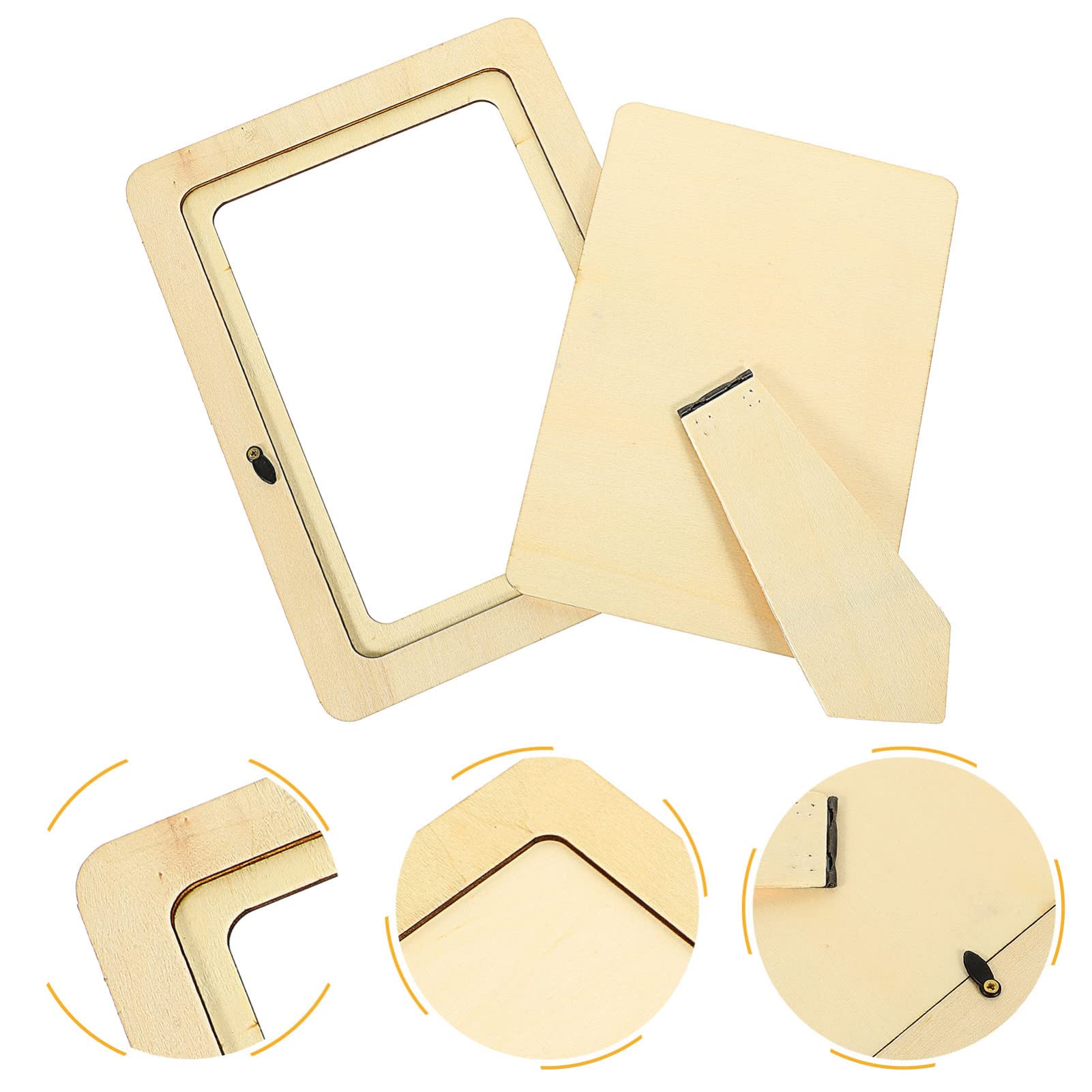 6pcs Photo Frame Handmade Toy Handmade Picture Frame Educational Supply Kids Educational Plaything Interesting Diy Kit Photo Holder Making Supplies