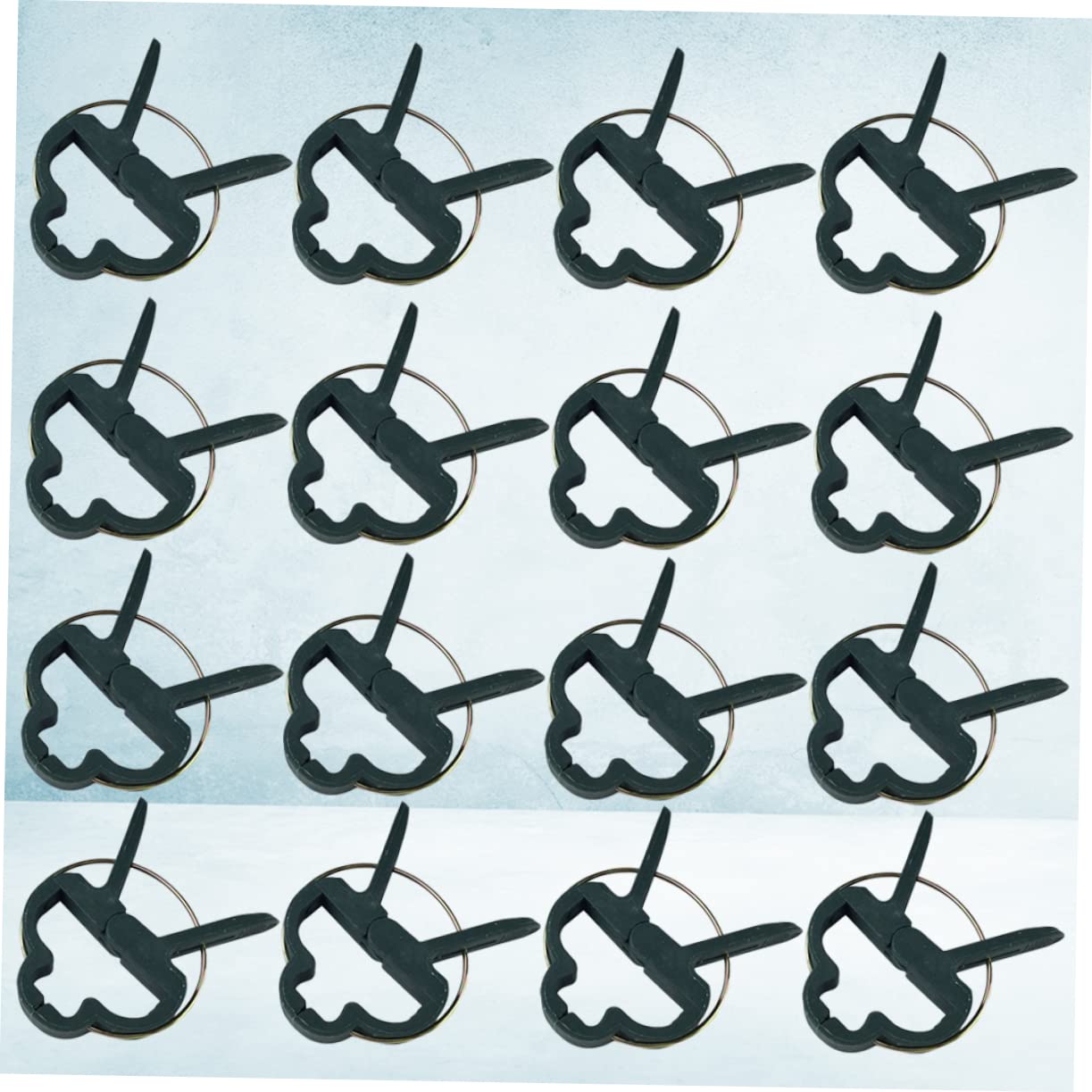 Clips de Jardin en PE Vert pour Plantes Grimpantes et Branches, 80 Pièces en 4 Paquet, Support Réglable pour Tiges et Vignes, pour Jardinage