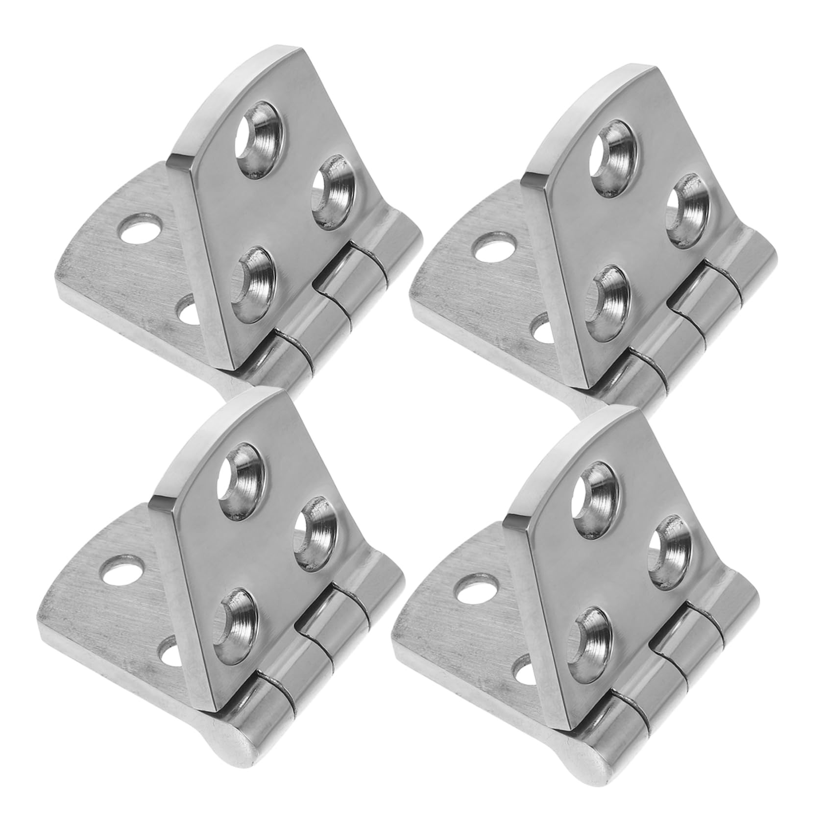 ABOOFAN Marine Grade Stainless Steel Hinge 4pcs Boat Hatch Hinge Yacht Hardware Heavy Duty for Marine Boat Cabinet Door