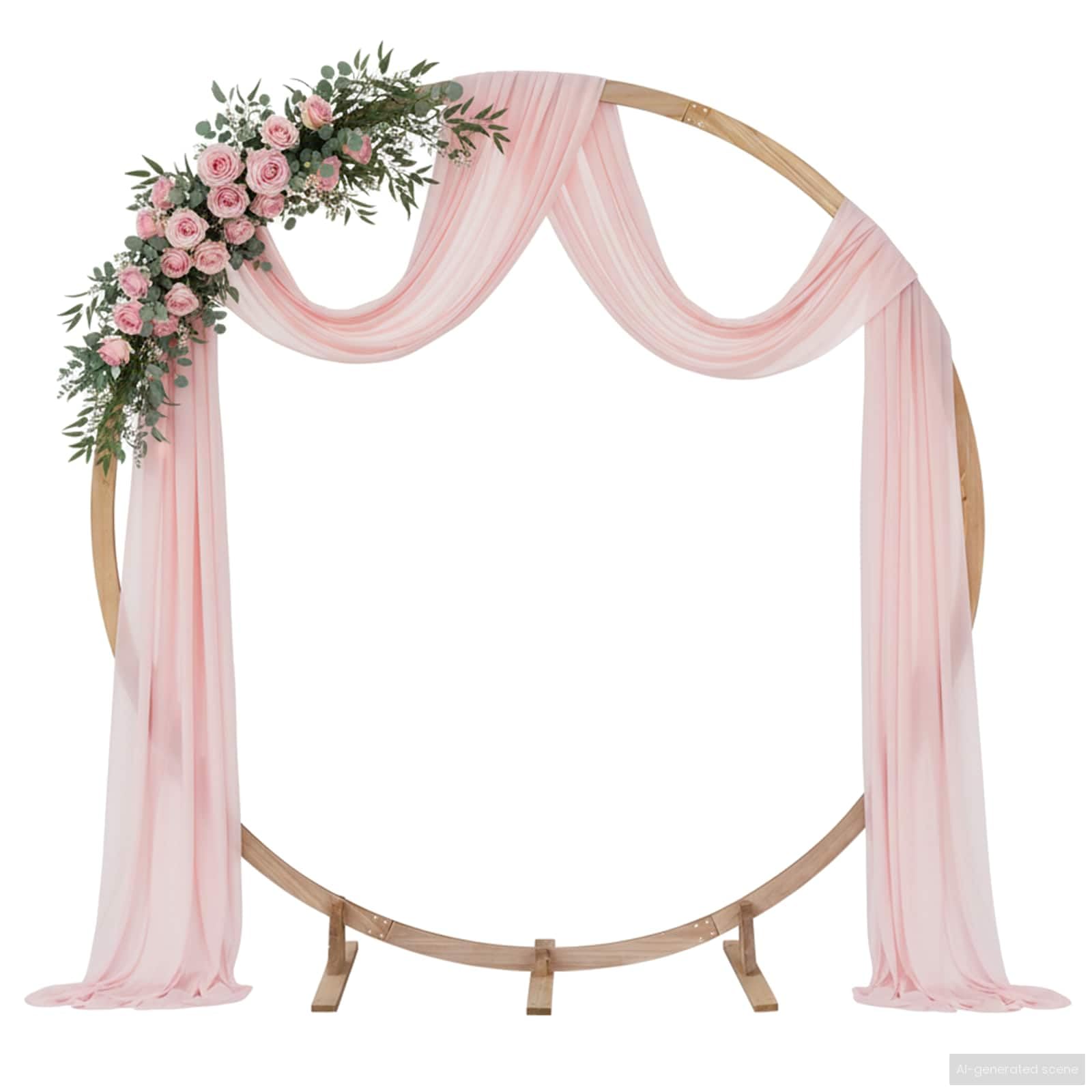 vidaXL Arco de Boda Marrón Claro 224 x 80 x 220 cm