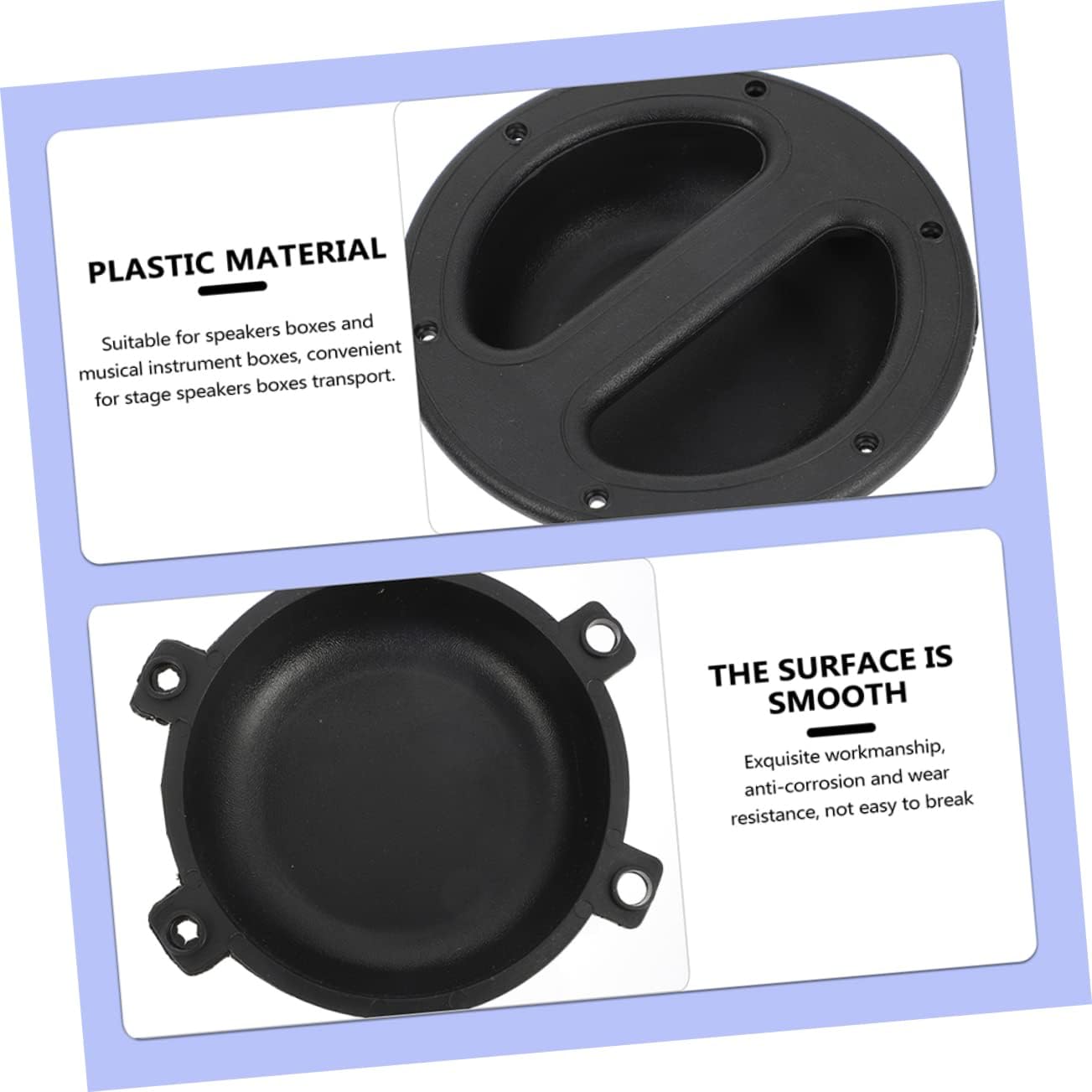 ORFOFE 8Pcs Speaker Pull Handle Handles for Easy Carrying Smooth Surface Design for Stage Performances and Home Use Reliable Grip for Safe Transport