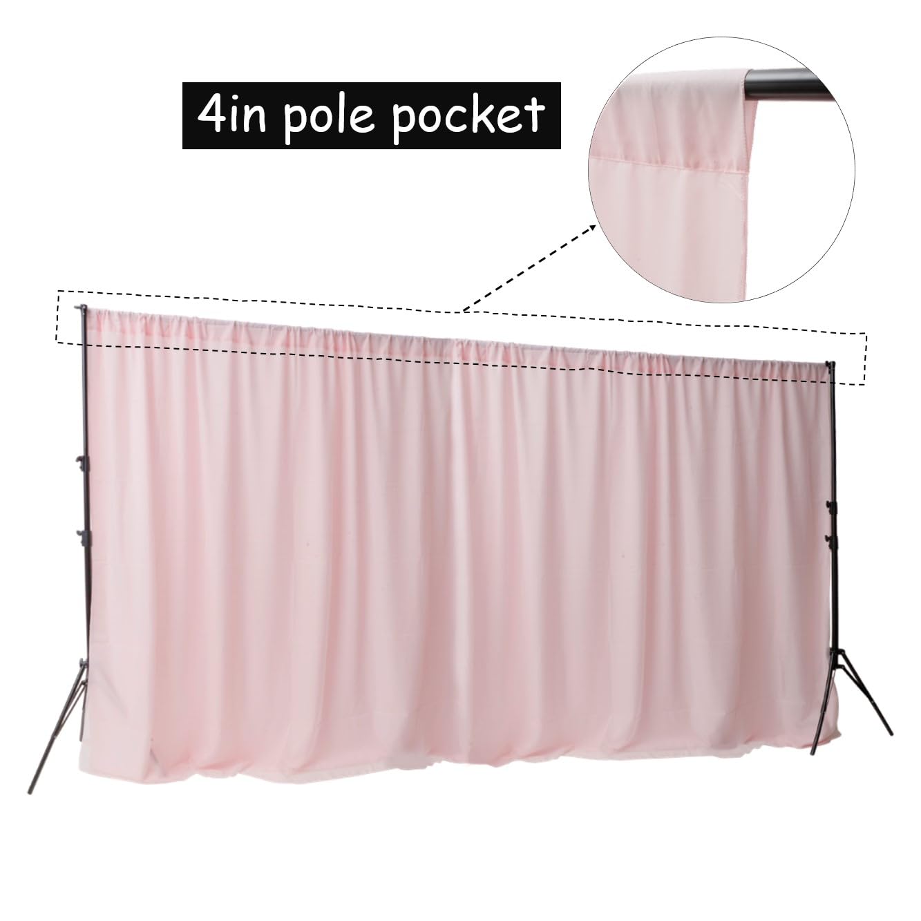 Amazon.com : Extra Wide Two Layers One Piece Backdrop Stage