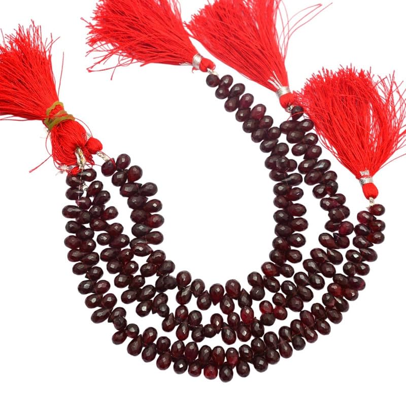Grenat rouge pierres naturelles briolettes pour fabriquer un cadeau d'anniversaire