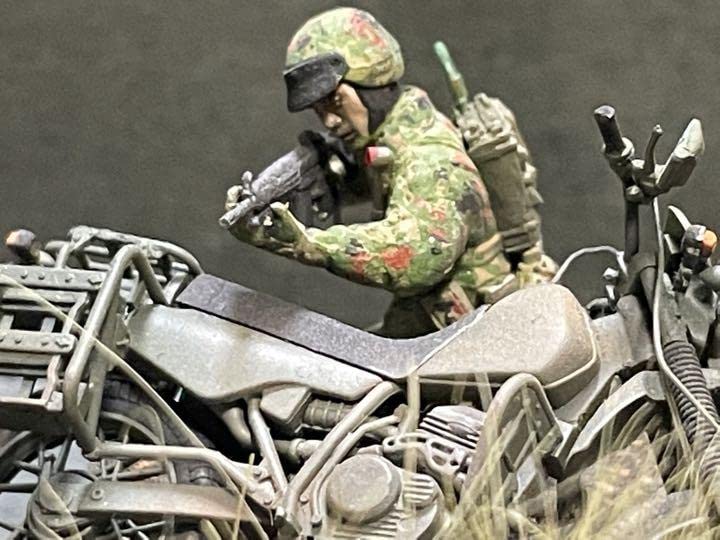 Amazon.co.jp: 陸上自衛隊 模型 プラモデル 偵察隊 偵察用オートバイ  