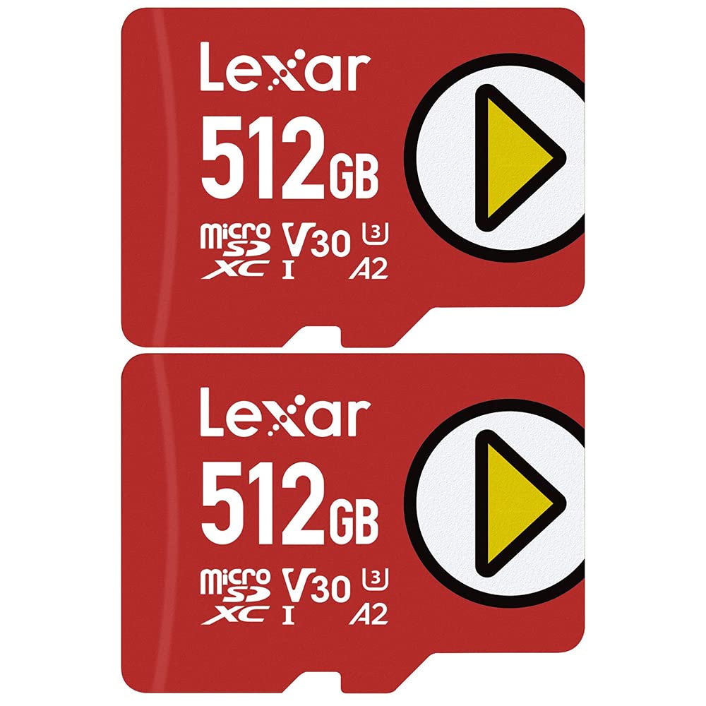 Lexar LMSPLAY512G-BNNNU Play 512GB microSDXC UHS-I Memory Card, Up to 150MB/s Read 2 Pack-picture-32