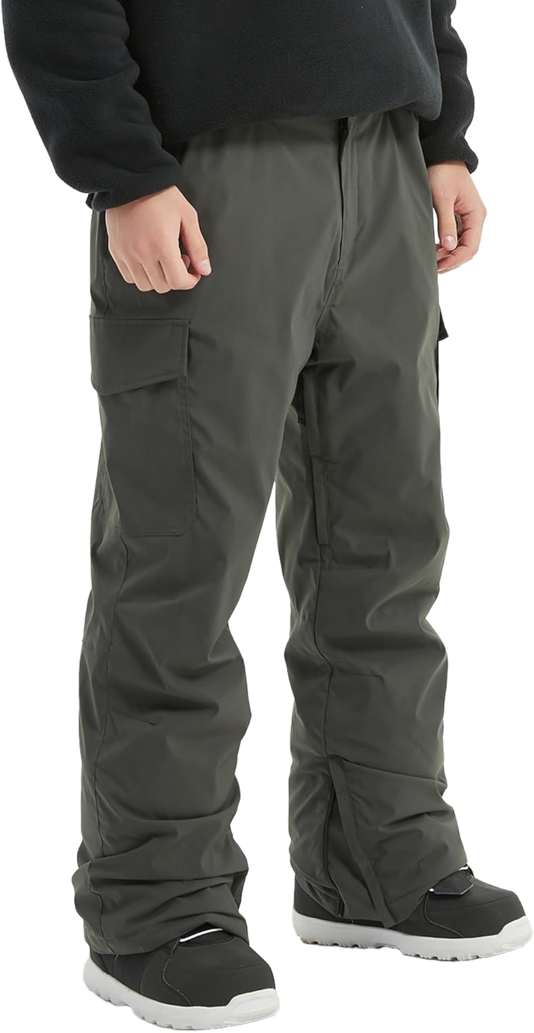 Men's Snow Pants Waterproof Insulated for Winter Outdoor Skiing Snowboarding Ski Pant - Image 3