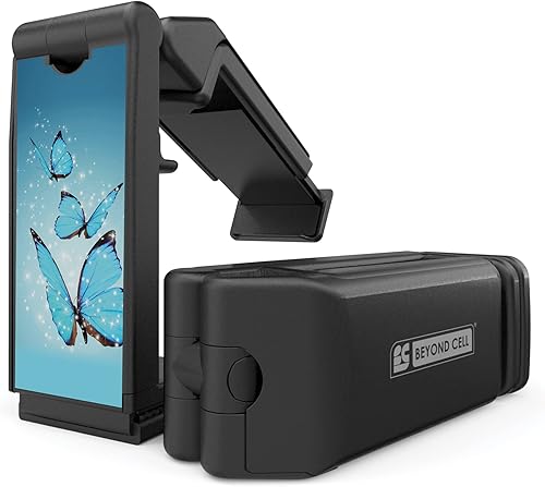 Miniatura 3 de Beyond Cell Accesorios de viaje, bandeja universal para el respaldo del asiento, soporte de clip de teléfono manos libres, tamaño de bolsillo