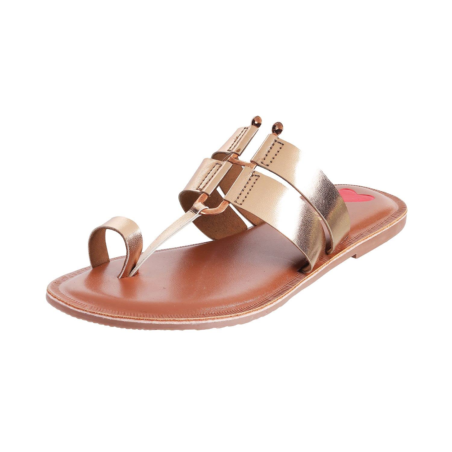 Metro Womens Rose Gold Ethnic Fashion Slipper Sandals UK/7 EU/40 (32-1829) (B0BQHRH12Z) Amazon Price History, Amazon Price Tracker