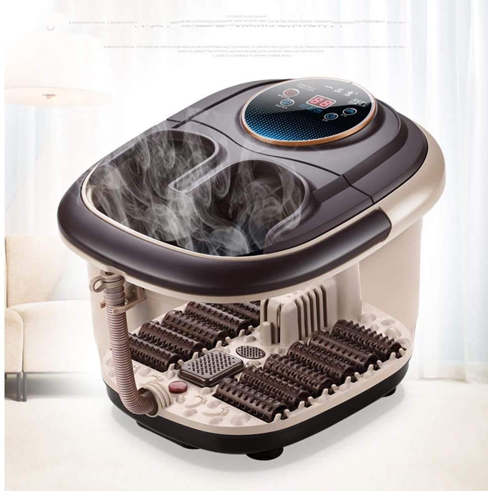Masażer Do Kąpieli Stóp Z Ciepłem, Bąbelkami, Pumeksem, Apteczką, Kontrolą Temperatury, Czerwonym Światłem, Ergonomicznymi Rolkami Masującymi Itami Masażu Akupresury, Łagodzeniem Relaksu Zmęczony