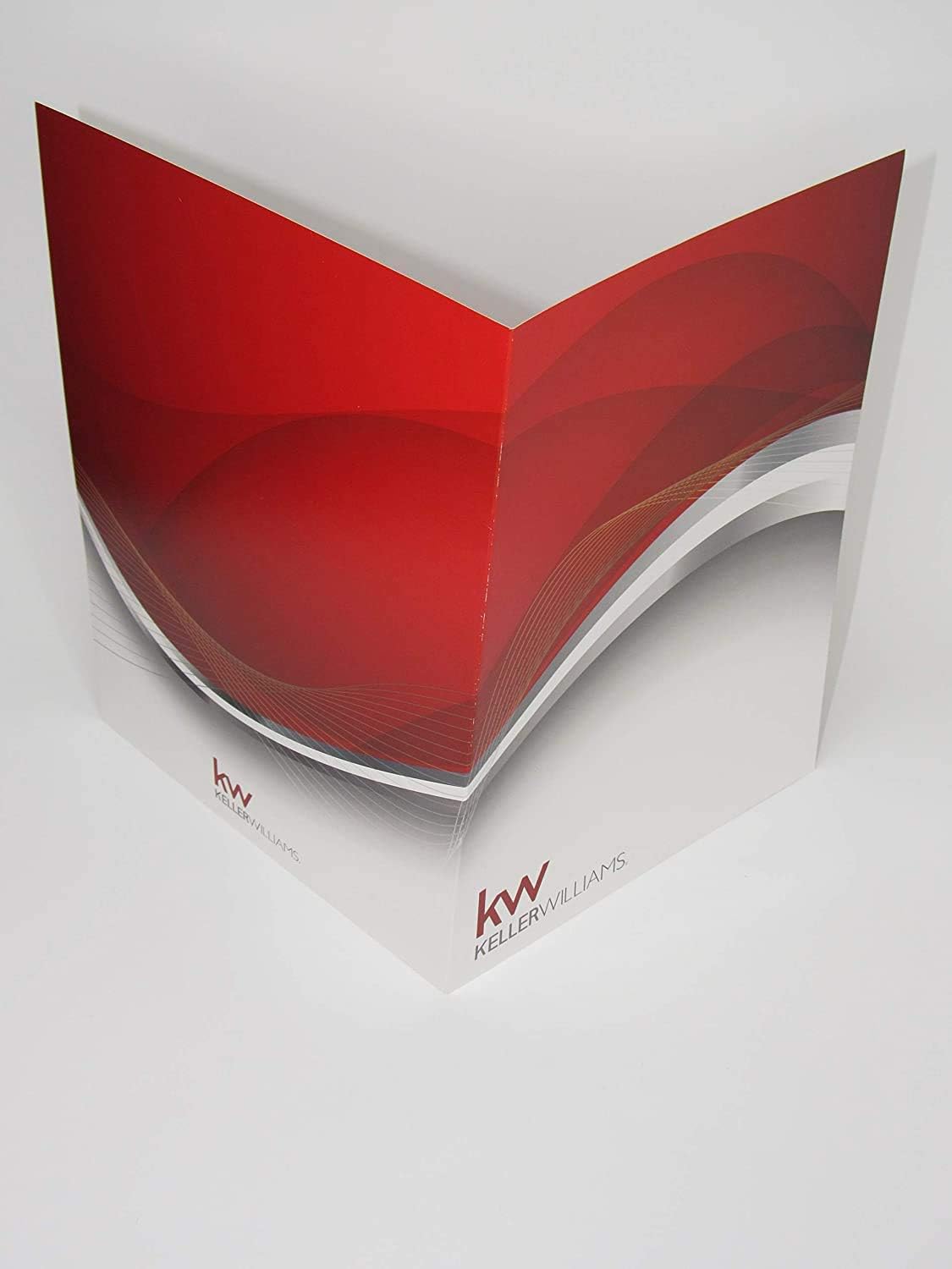 Keller Williams Folders "Solid" 50 Pack (Silver on Red 100 Pack)