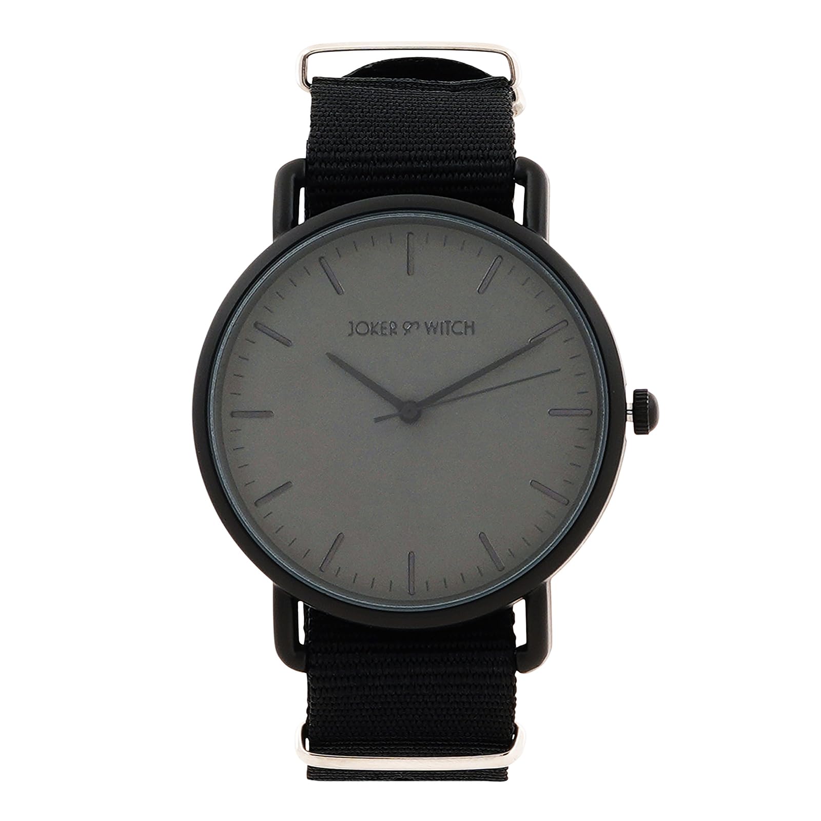 Joker & Witch Tranquil Black Nylon Strap Watch Analogue Watch for Men (B0CZXT9H91) Amazon Price History, Amazon Price Tracker