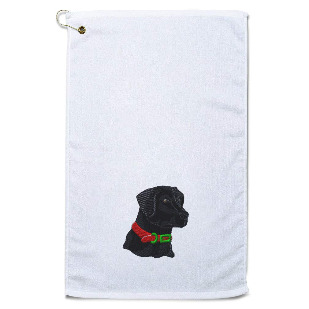 Style In PrintGolf Towel Black Lab Head Cotton Bag Accessories
