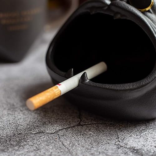 Miniatura 3 de Cenicero de cigarros, cenicero grande decorativo de cerámica resistente al viento, bandejas de cenizas para perros para cigarrillos, el mejor regalo