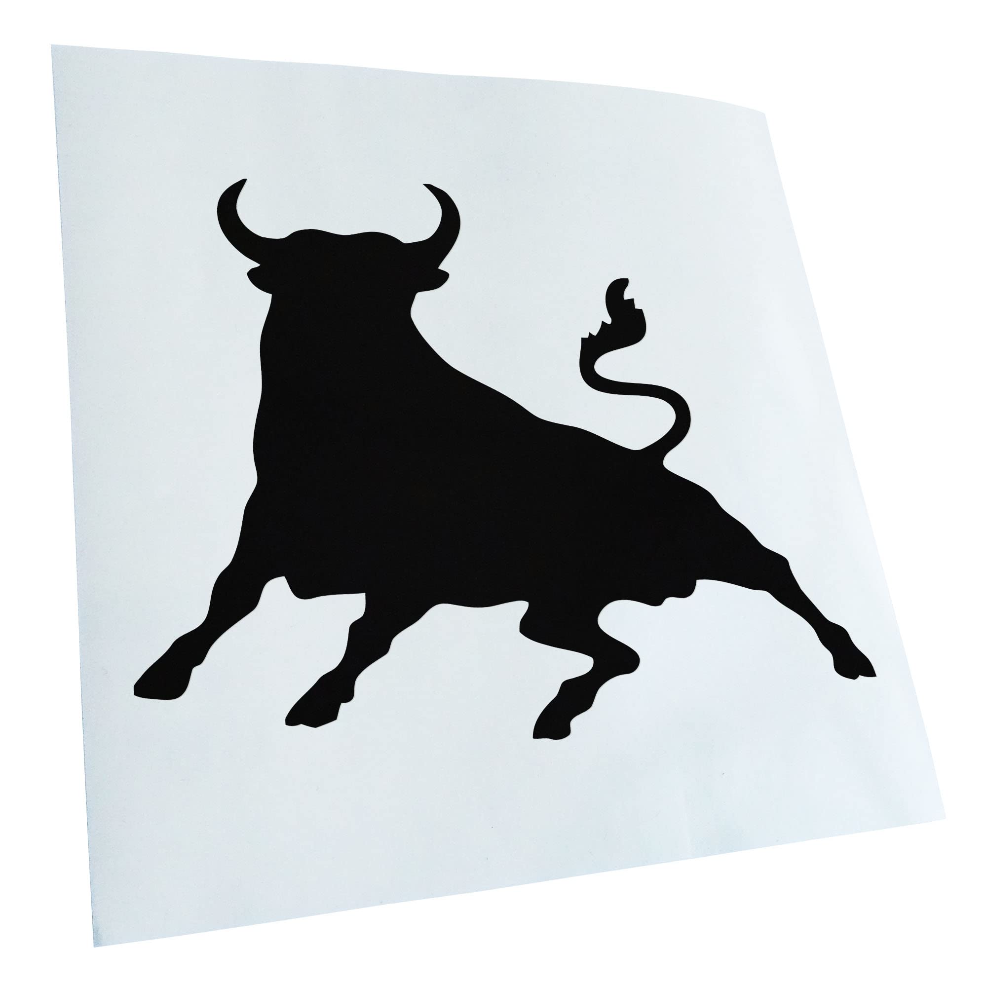 Kiwistar - Car Sticker - Black - 24 x 18 cm Taurus Toro Bull - Rear Window Car Sticker Weatherproof for Car Truck Moped Truck - Sticker Exterior Self-Adhesive Tuning Accessories for Window Vehicle