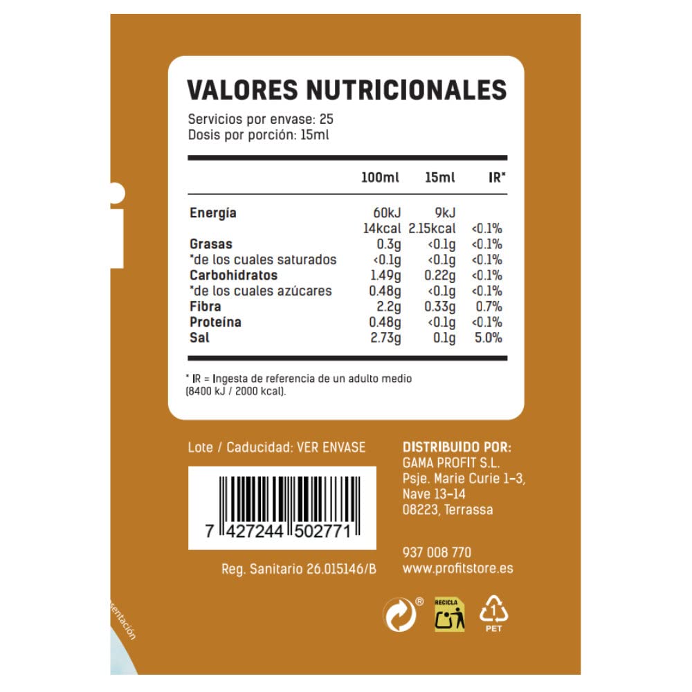 PROFIT - Yummy Sauce - Salsa baja en calorías - Ideal como aderezo para tus platos favoritos. 0% grasas y azúcares añadidos. Sin lactosa - 375 ml (Teriyaki)