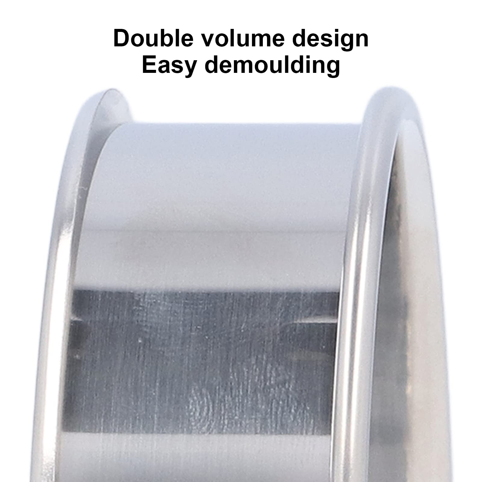 Anelli Per Crumpet E Muffin 6 Pezzi - Acciaio Inox 8x2,5cm, Stampo Rotondo Per Uova, Pancake E Hamburger, Per Forno E Friggitrice Ad Aria