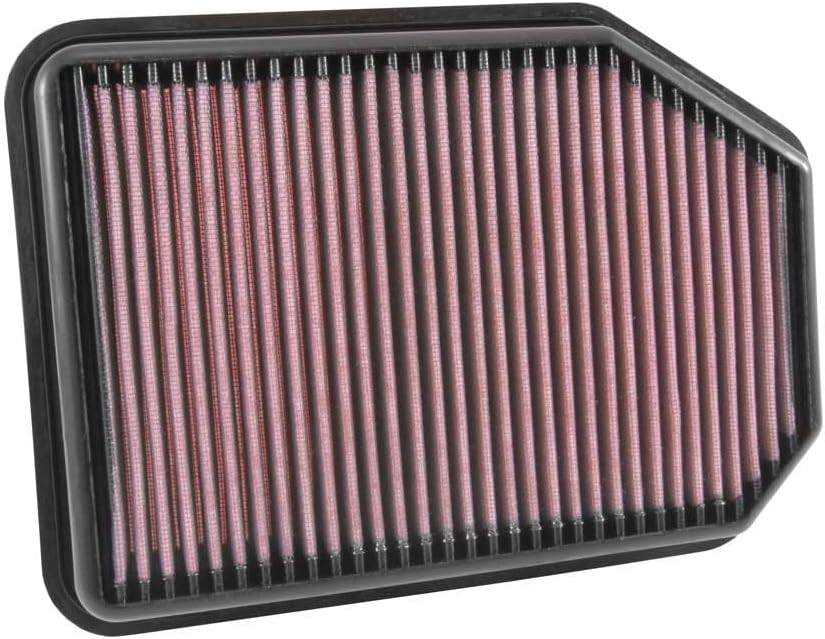 K&N Engine Air Filter: Increase Power & Towing, Washable, Premium, Replacement Air Filter: Compatible with 2007-2018 JEEP (Wrangler, Wrangler III), 33-5023