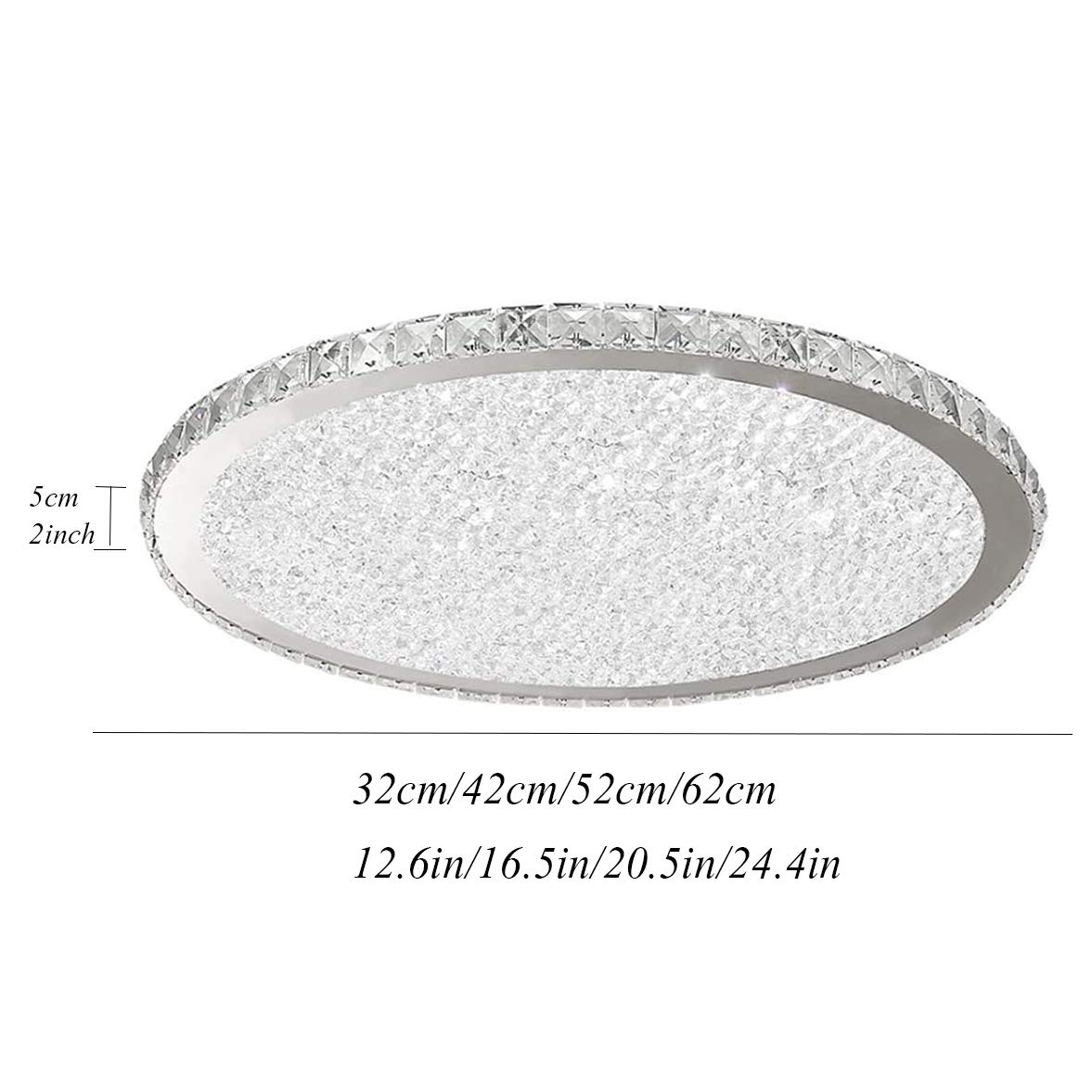 Lámpara de techo empotrada Moderna de lujo, accesorio de iluminación de Metal para comedor, Sala de estar, dormitorio, pasillo, Luz LED Redonda de Cristal Blanco A, diámetro de 42