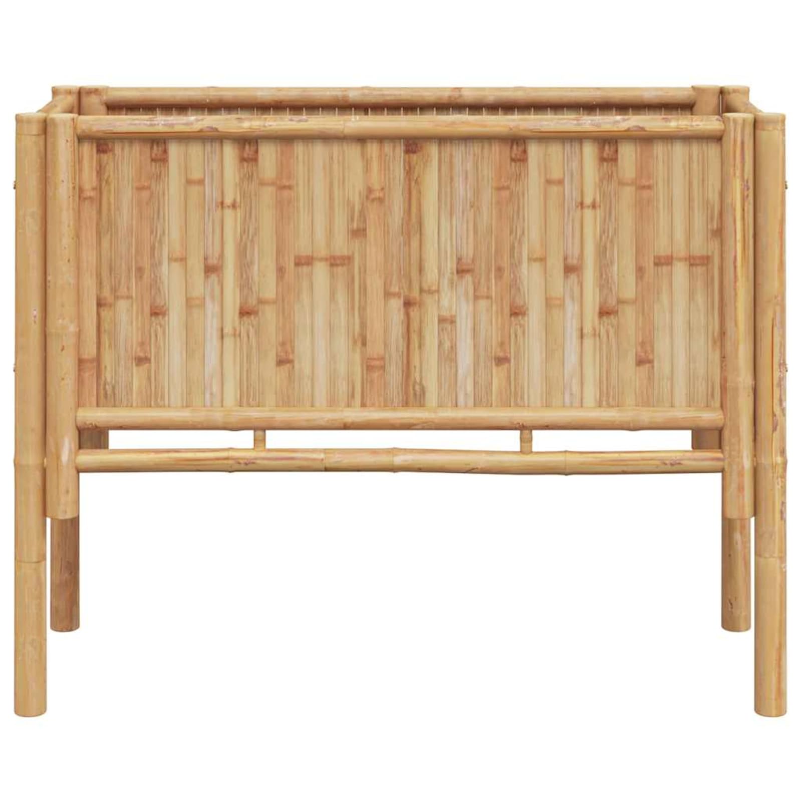 Geecher Letto Rialzato, per orto e Giardinaggio, 90 x 35 x 70 cm, bambù, Letto rialzato da Esterno per Fiori e Piante