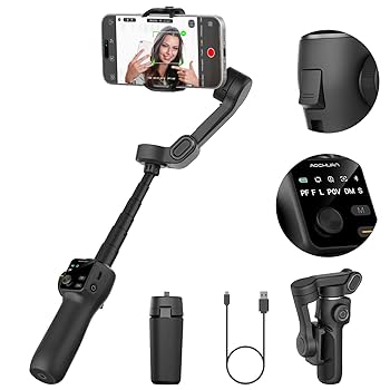 スマホ用　AI版　3軸 ジンバルスタビライザー Amazon.co.jp: スマホ用AI版3軸ジンバルスタビライザー AI