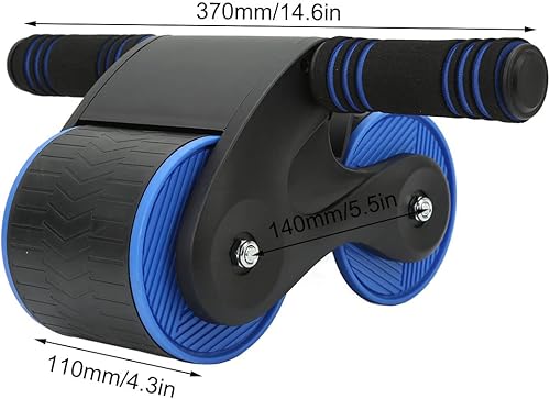 Miniatura 5 de Ruedas abdominales Rodillo Rueda abdominal Automática Rueda Abdominal Equipo de fitness para el hogar Curling Aparato abdominal (negro azul)