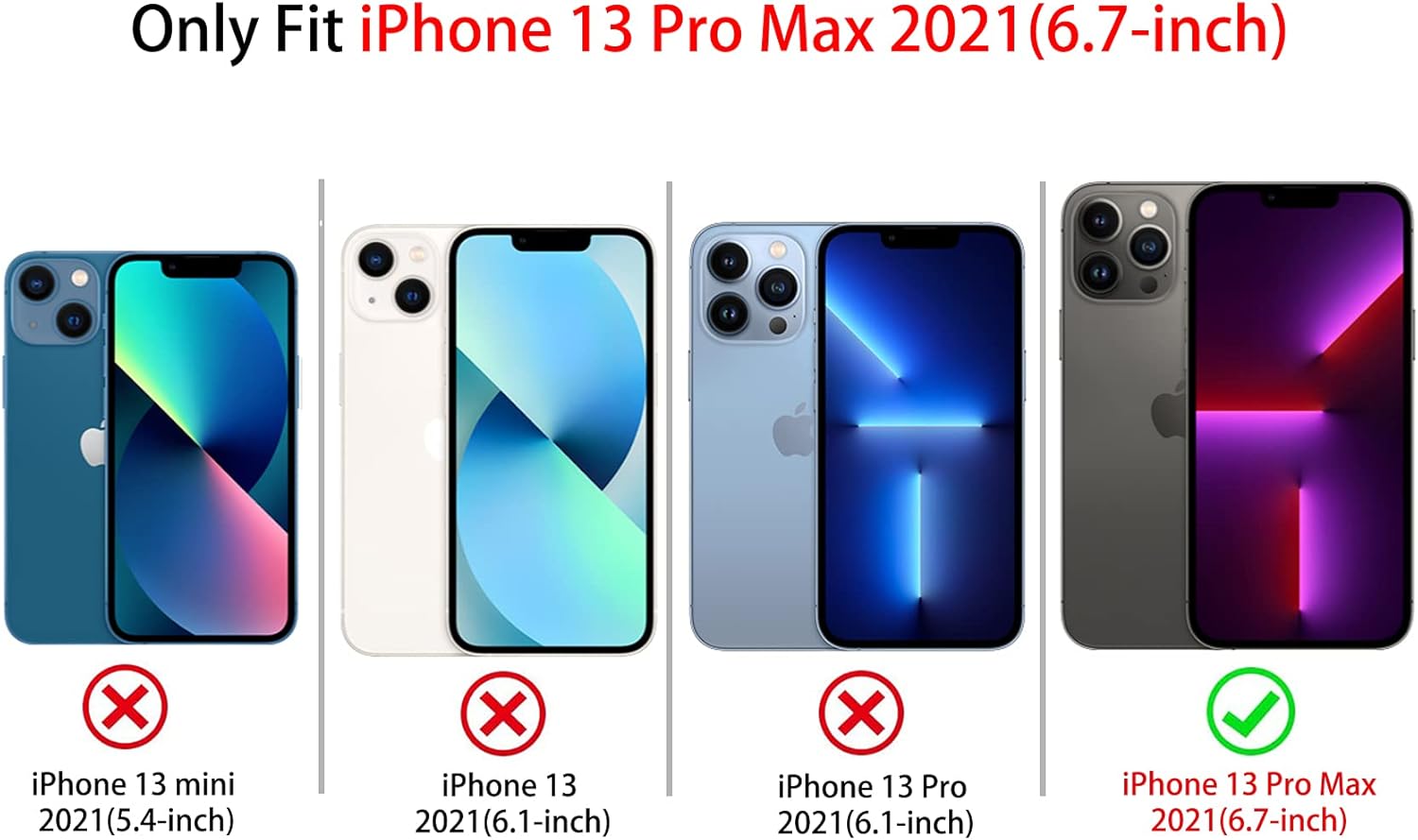 NITITOP Compatible with iPhone 13 Pro Max Case Cute Aesthetic Floral Flower Vintage Rose Pattern Matte Clear Women Girl Full Camera Lens Slim Hard PC Shockproof Pritective Cover - Black - Image 6