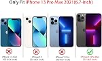 Lovmooful Compatible pour iPhone 13 Pro Max Cas mignon Esthétique Polka Dot avec un design lumineux pour les filles femmes Soft TPU+PC Shockproof Plus de protection fille pour iPhone 13 Pro Max Cas-Blanc