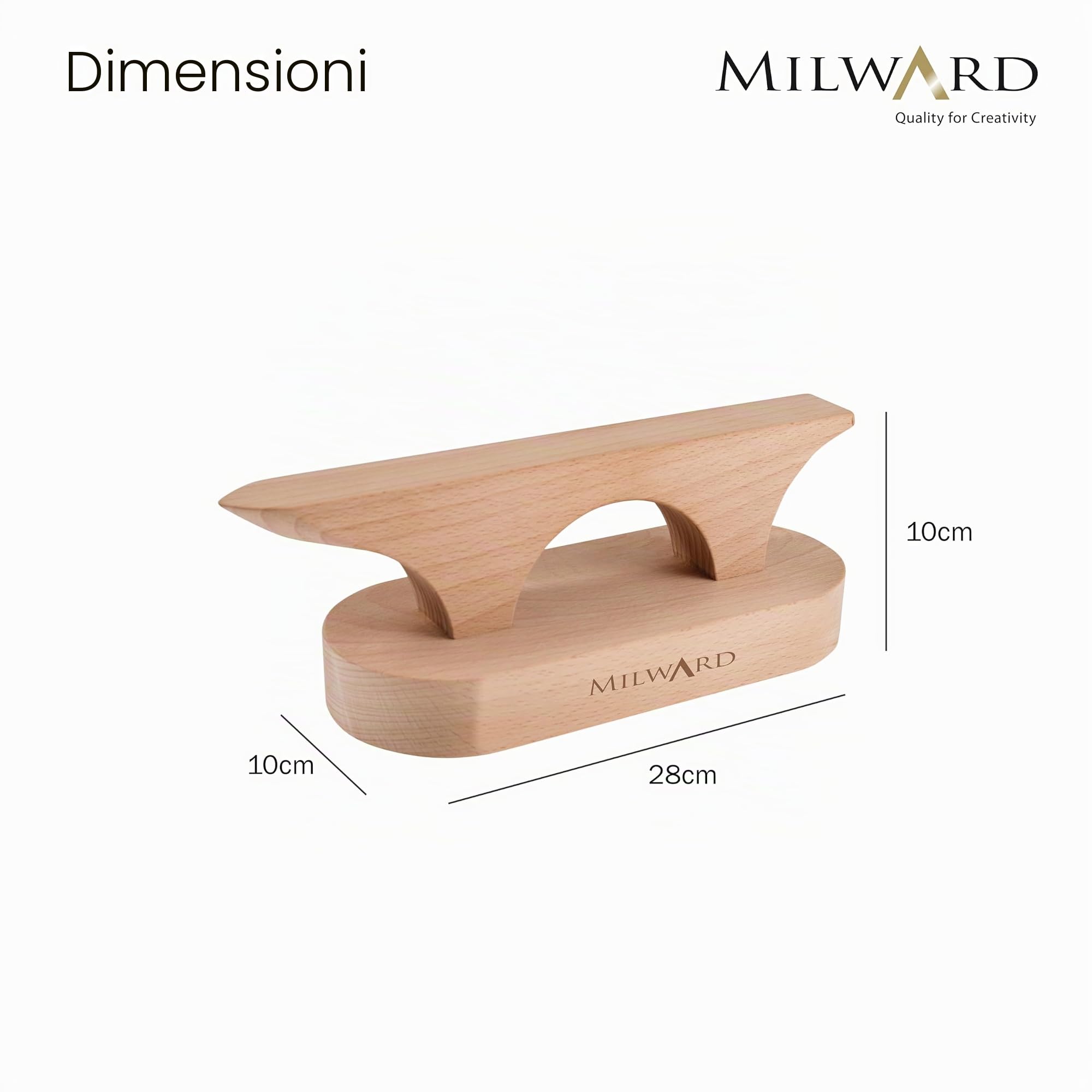 Milward Pressa e pattina per punti su misura, appiattimento delle cuciture, assorbitore di vapore, per cucito, trapuntatura, ricamo